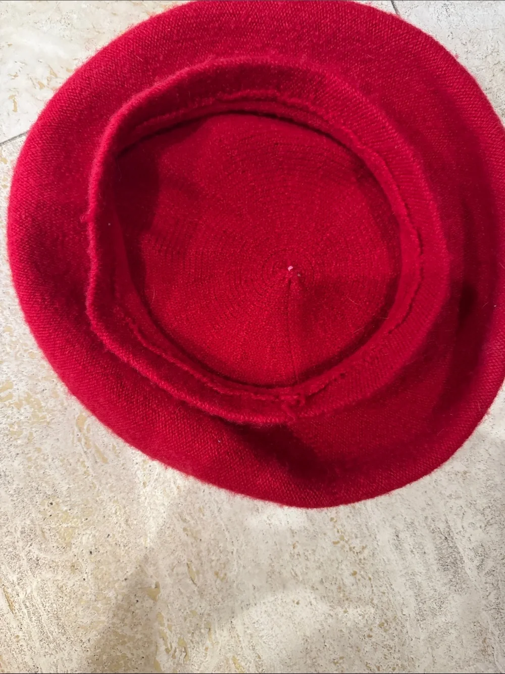 Red Wool Beret - Unbranded